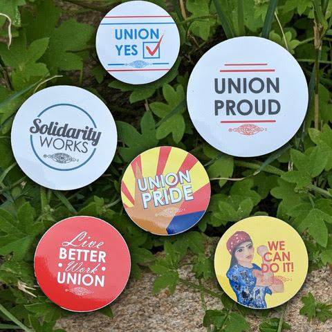 pro union buttons