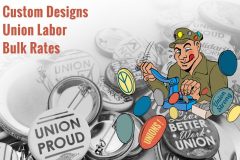 union made buttons